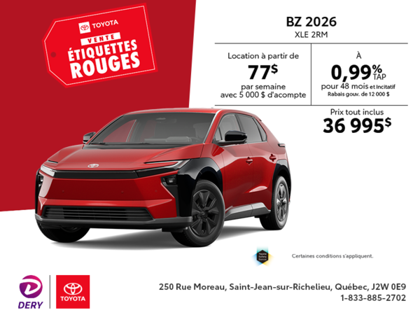 Toyota bZ 2026