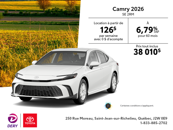 Toyota Camry Hybride SE 2RM 2026