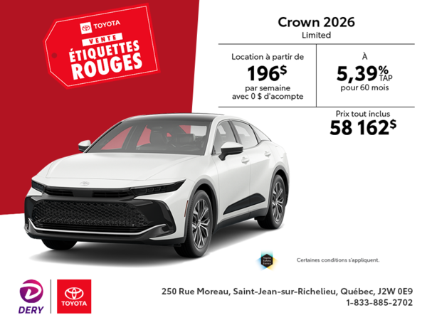 Toyota Crown Limited Hybride 2026