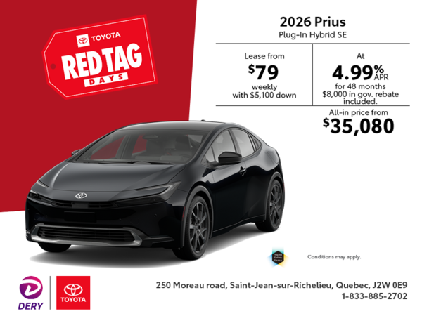2026 Toyota Prius Plug-in Hybrid SE