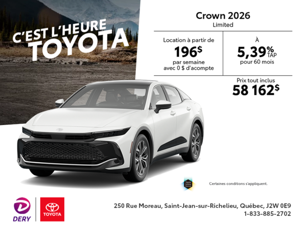 Toyota Crown Limited  2026