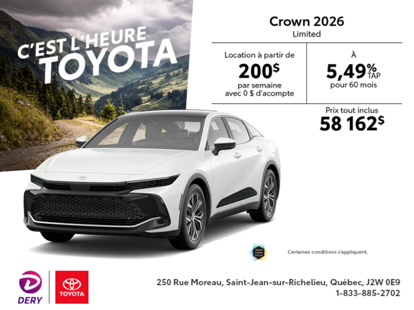 Toyota Crown Limited  2026