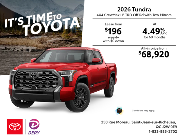 2026 Toyota Tundra