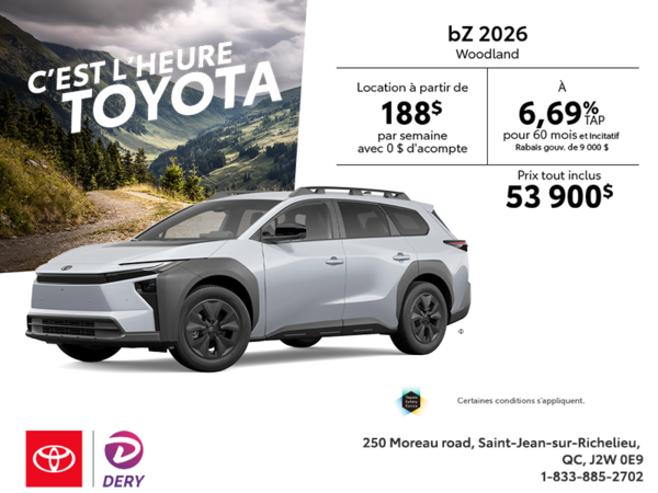 Toyota bZ Woodland 2026