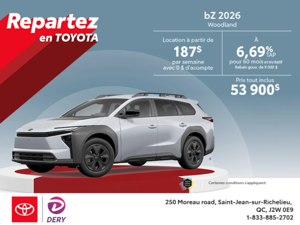 Toyota bZ Woodland 2026