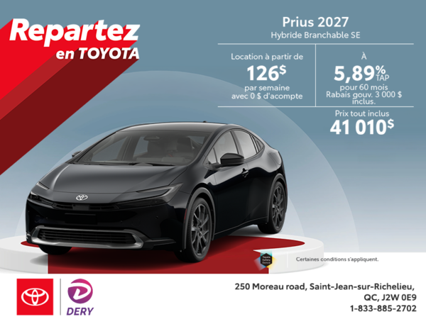 Toyota Prius Plug-In Hybrid 2027