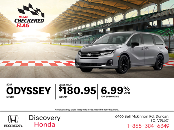 Get the 2027 Honda Odyssey!