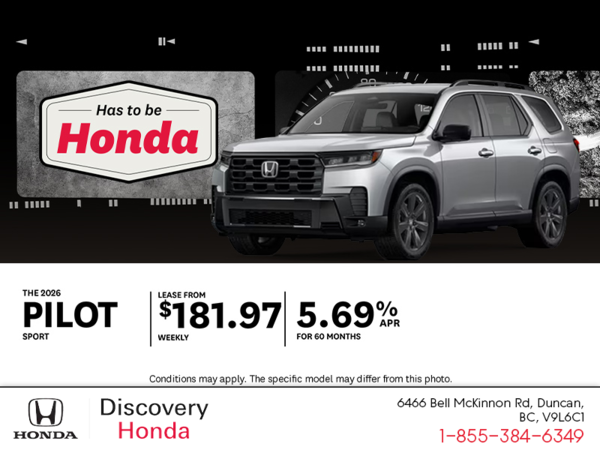 Get the 2026 Honda Pilot!