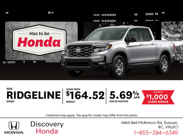Get the 2026 Honda Ridgeline!
