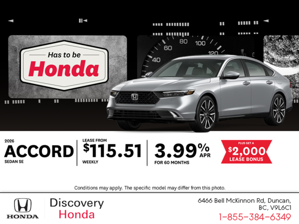 Get the 2026 Honda Accord!