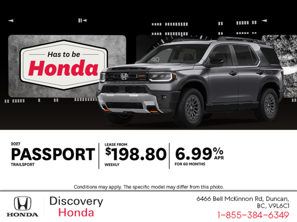 Get the 2027 Honda Passport!