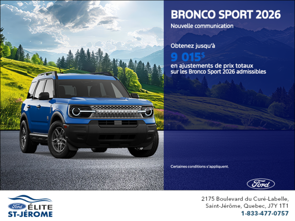 Ford Bronco Sport  2026