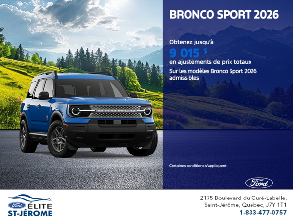 Ford Bronco Sport  2026