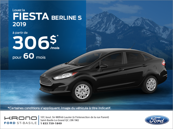 Ford Fiesta Berline 2019!