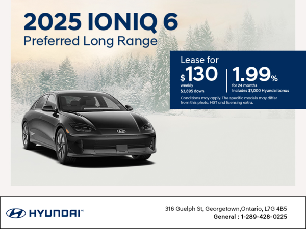 Get the 2025 Hyundai IONIQ 6