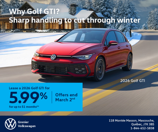 Get the 2026 Volkswagen Golf GTI