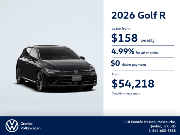 Get the 2026 Volkswagen Golf R
