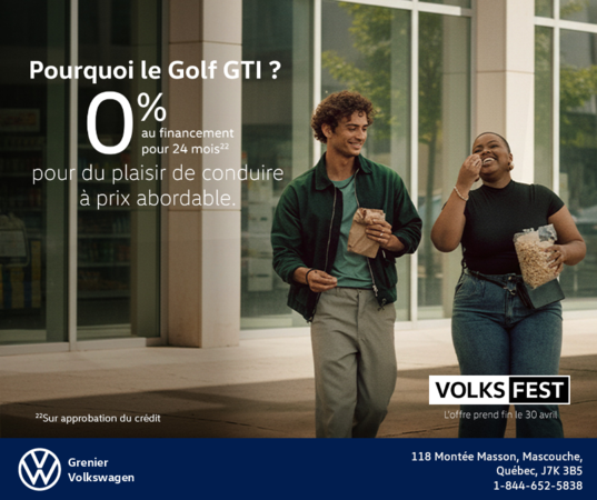 Procurez-vous la Volkswagen Golf Gti 2026