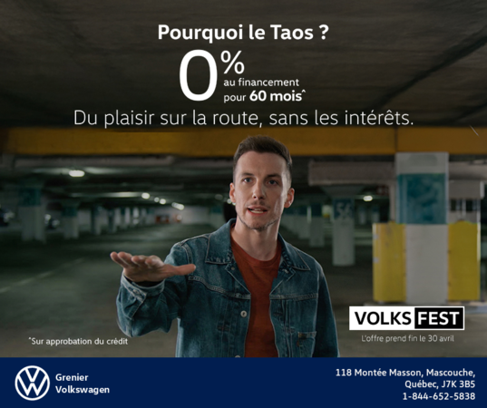 Procurez-vous le Volkswagen Taos 2026