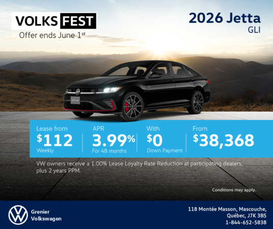 Get the 2026 Volkswagen Jetta GLI