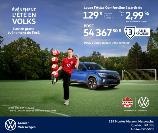 Procurez-vous le Volkswagen Atlas 2026