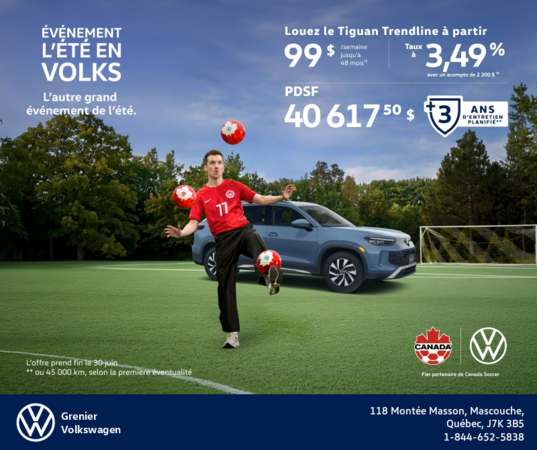 Procurez-vous le Volkswagen Tiguan 2026