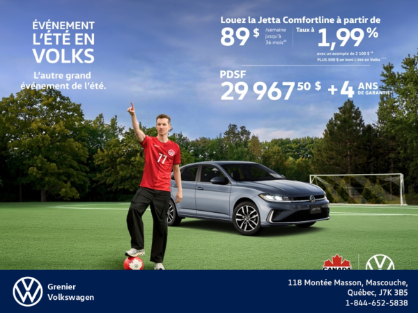 Procurez-vous la Volkswagen Jetta 2026