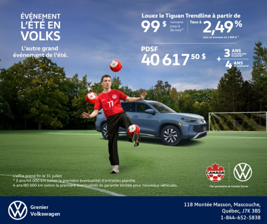 Procurez-vous le Volkswagen Tiguan 2026