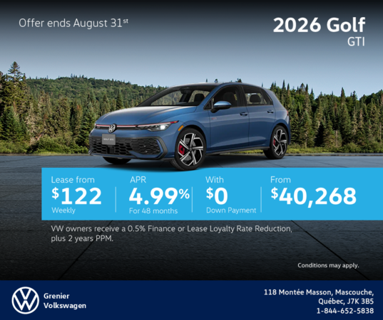 2026 Volkswagen Golf GTI