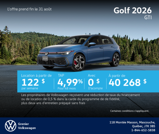 Volkswagen Golf GTI 2026