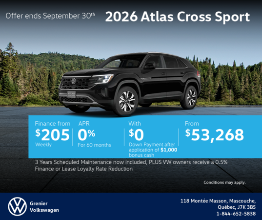 2026 Volkswagen Atlas Cross Sport