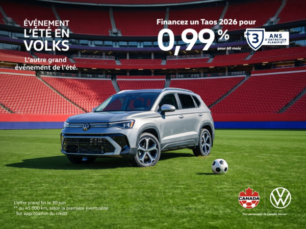 Procurez-vous le Volkswagen Taos 2026