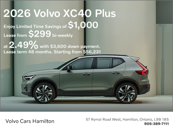 The 2026 Volvo XC40 Plus 