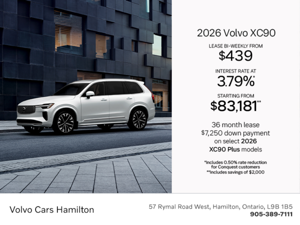 The 2026 Volvo XC90