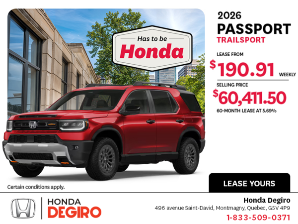 2026 Honda Passport