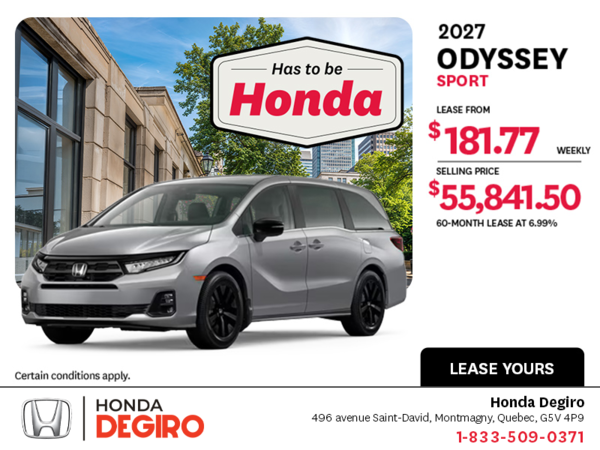 2027 Honda Odyssey