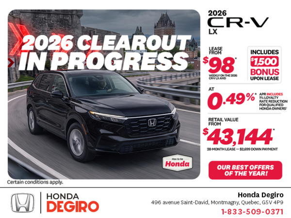 Get the 2026 Honda CR-V! 