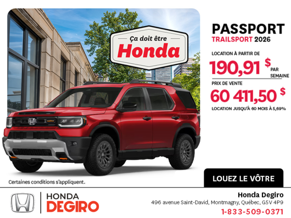 Honda Passport 2026