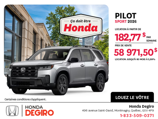 Honda Pilot 2026