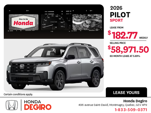 2026 Honda Pilot