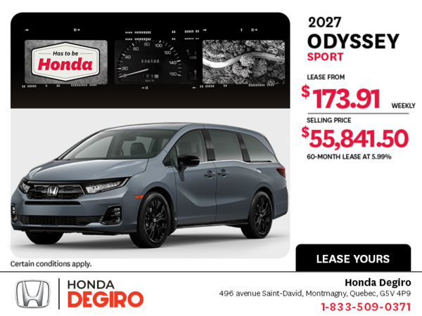 2027 Honda Odyssey