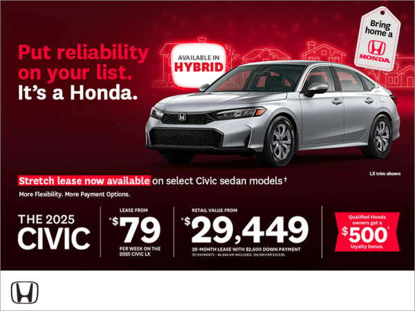 Get the 2025 Honda Civic!