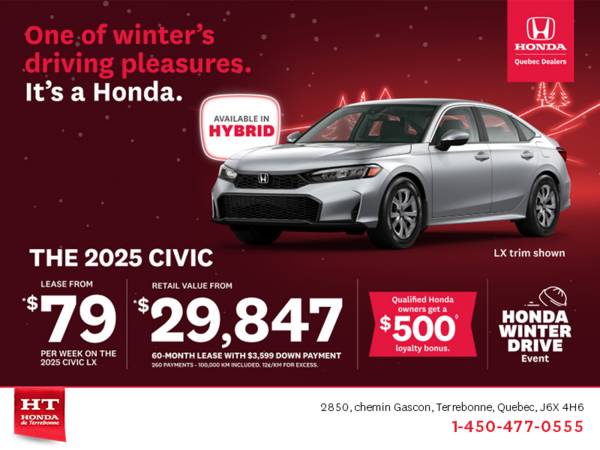 Get the 2025 Honda Civic! 