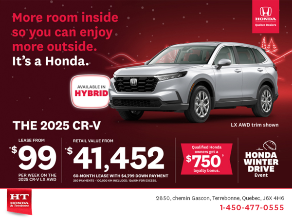 Get the 2025 Honda CR-V! 