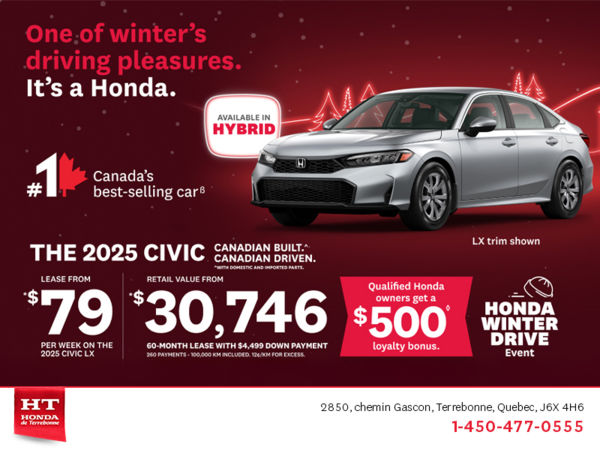 Get the 2025 Honda Civic! 