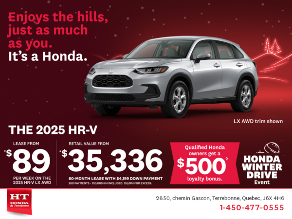 Get the 2025 Honda HR-V!