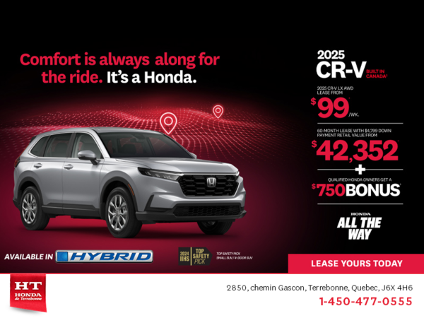 Get the 2025 Honda CR-V! 