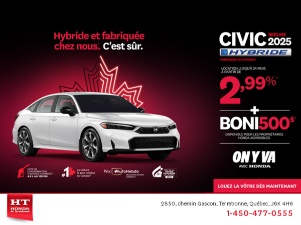 L'événement mensuel Honda !