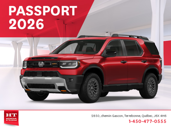 Obtenez le Honda Passport 2026 !