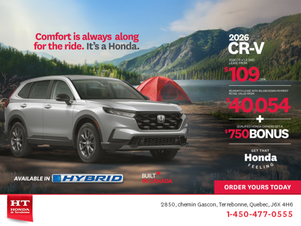 Get the 2026 Honda CR-V! 